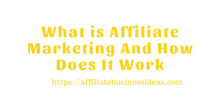 affiliate marketing