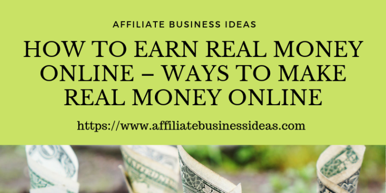 ways to make real money online