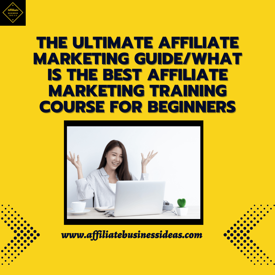 The Ultimate Affiliate Marketing Guide/What Is The Best Affiliate Marketing Training Course For Beginners
