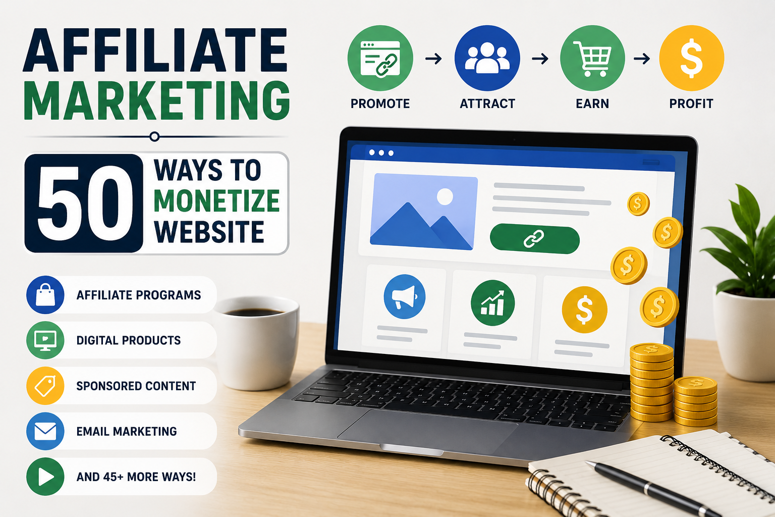 Affiliate Marketing/50 Ways To Monetize Website