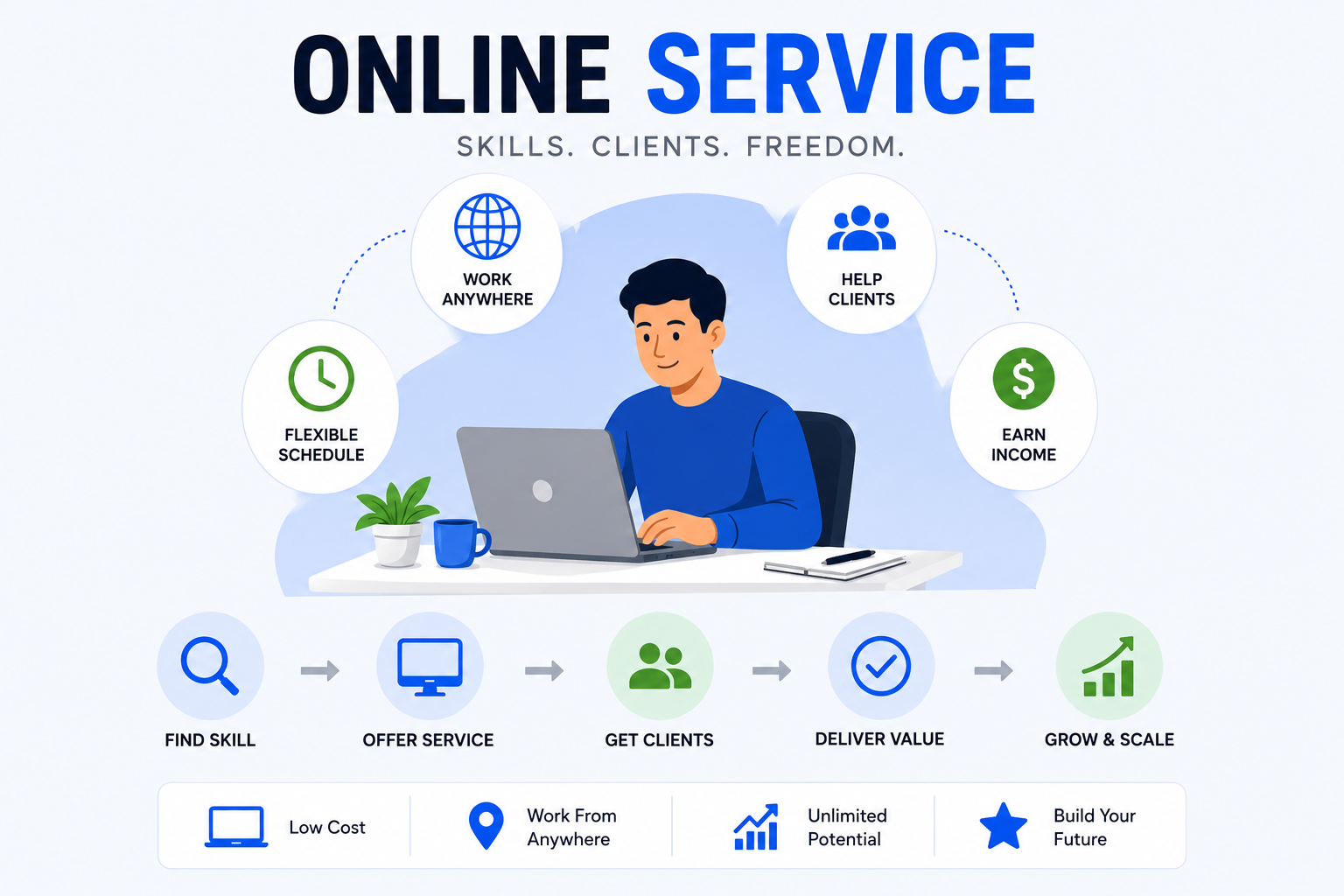 How to Find Your First Profitable Online Service (Even with No Experience)