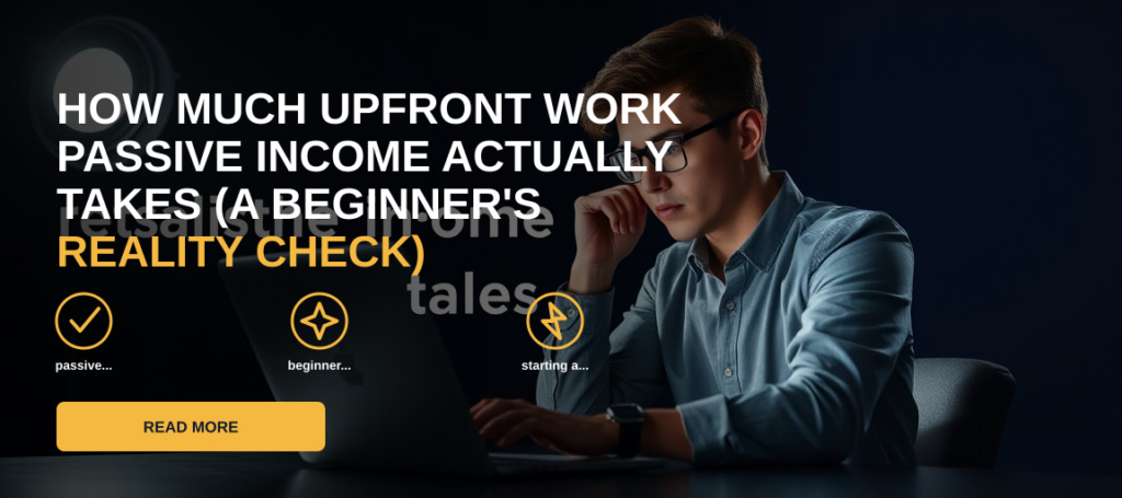 How Much Upfront Work Passive Income Actually Takes (A Beginner's Reality Check)