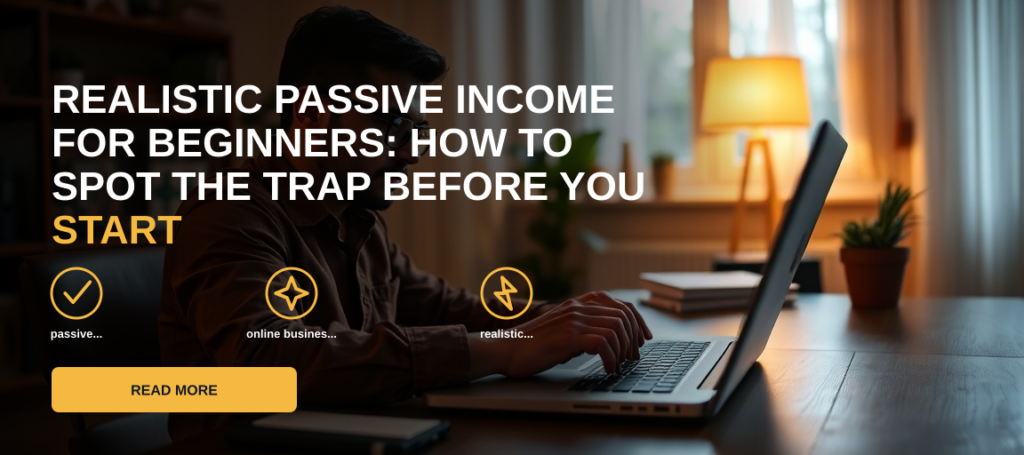 Realistic Passive Income for Beginners: How to Spot the Trap Before You Start