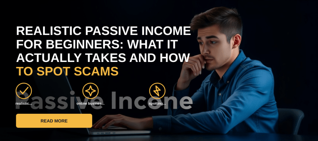 Realistic Passive Income for Beginners: What It Actually Takes and How to Spot Scams