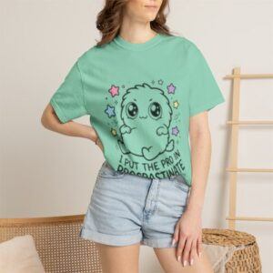 Procrastination Cute Monster T-Shirt