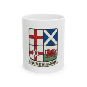 United Kingdom Crest Ceramic Mug — UK Flag Shield 11oz/15oz