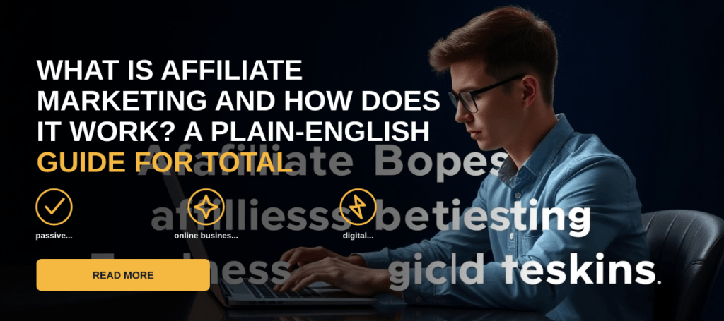What Is Affiliate Marketing and How Does It Work? A Plain-English Guide for Total Beginners